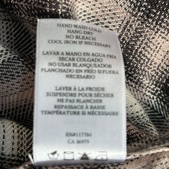 Rails Hunter Size Small Button-Down Ivory Coal Blush Plaid Long Sleeve Shirt - Picture 12 of 12